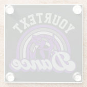 Dessous-de-verre En Verre Danseur de ballet AJOUTER DU TEXTE Danse classique (Dos)