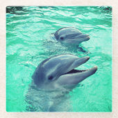 Dessous-de-verre En Verre Dauphins (Devant)