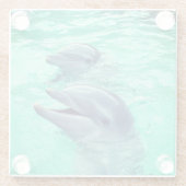 Dessous-de-verre En Verre Dauphins (Dos)