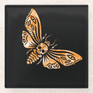 Dessous-de-verre En Verre Death's Head Moth 
