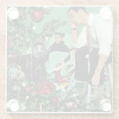 Dessous-de-verre En Verre Découpage de l'arbre (Dos)