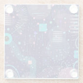 Dessous-de-verre En Verre Deep Blue Dreams Abstract Art (Dos)