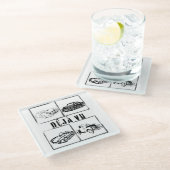 Dessous-de-verre En Verre déjà vu.w (Incliné)