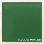 Dessous-de-verre En Verre Delicious Monster green color name<br><div class="desc">Delicious Monster green color name</div>