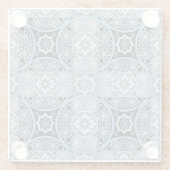 Dessous-de-verre En Verre Dentelle romantique : Impression Abstraite brillan (Dos)