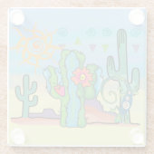 Dessous-de-verre En Verre Desert beauty (Dos)