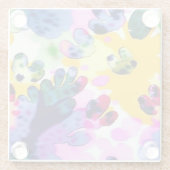 Dessous-de-verre En Verre Design coloré et vivifiant (Dos)