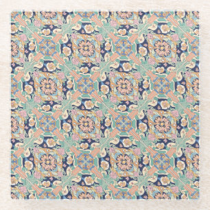 Dessous-de-verre En Verre Design de carreaux colorés
