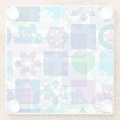 Dessous-de-verre En Verre Design de Noël (Dos)