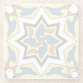 Dessous-de-verre En Verre Design de tuiles Vintate Catalina Island (Dos)