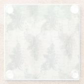 Dessous-de-verre En Verre Design moderne Fleur De Lis (Dos)