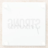 Dessous-de-verre En Verre Design moderne, simple, chic et élégant Strong For (Dos)