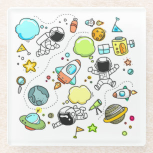 Dessous-de-verre En Verre Dessin de l'Arrière - plan de dessin animé pour en