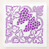 Dessous-de-verre En Verre Dessous de verre à vin (Devant)