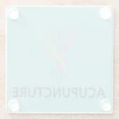 Dessous-de-verre En Verre Dessous de verre Acupuncture (Dos)