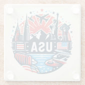 Dessous-de-verre En Verre Dessous de verre américain (Dos)