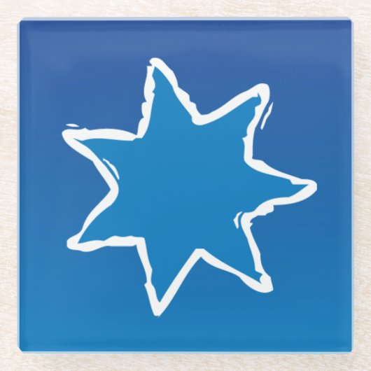 Dessous-de-verre En Verre Dessous de verre Bluestar (Devant)