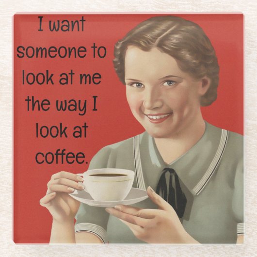 Dessous-de-verre En Verre Dessous de verre café (Devant)