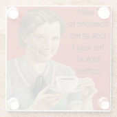 Dessous-de-verre En Verre Dessous de verre café (Dos)