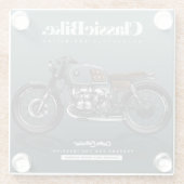 Dessous-de-verre En Verre Dessous de verre classique à vélo | Ensemble de De (Dos)