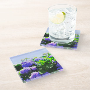 Dessous-de-verre En Verre Dessous de verre classique violet réaliste Hydrang