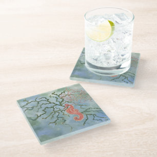 Dessous-de-verre En Verre dessous de verre côtiers
