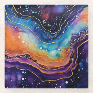 Dessous-de-verre En Verre Dessous de verre d'art Agate