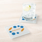 Dessous-de-verre En Verre dessous de verre de blobulateur (Incliné)