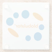 Dessous-de-verre En Verre dessous de verre de blobulateur (Dos)