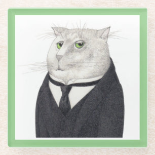 Dessous-de-verre En Verre DESSOUS DE VERRE de boisson en verre de BUTLER CAT