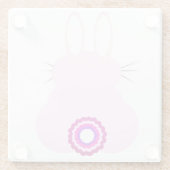 Dessous-de-verre En Verre Dessous de verre de Bunny de Pâques (Dos)