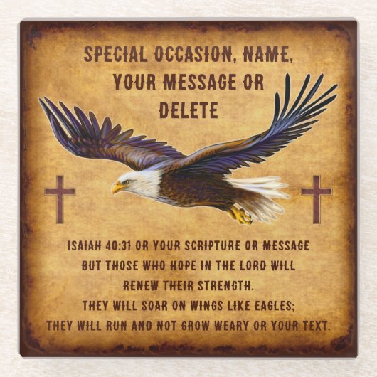 Dessous-de-verre En Verre Dessous de verre de la Bible avec (Devant)