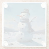 Dessous-de-verre En Verre Dessous de verre de Noël, fun, cool et tendance (Dos)