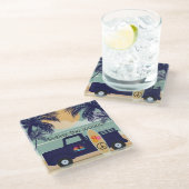 Dessous-de-verre En Verre Dessous de verre de surf (Incliné)