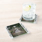 Dessous-de-verre En Verre Dessous de verre de trône de bois de construction (Incliné)