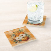 Dessous-de-verre En Verre Dessous de verre de verre de récolte d'automne