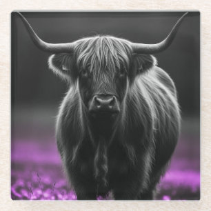 Dessous-de-verre En Verre Dessous de verre de verre Fabled Highland Herd
