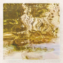 Dessous de verre d'eau d'or