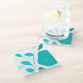 Dessous-de-verre En Verre Dessous de verre d'illustration de saveur de menth (Incliné)