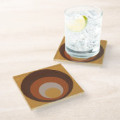 Dessous-de-verre En Verre Dessous de verre d'inspiration rétro (Incliné)