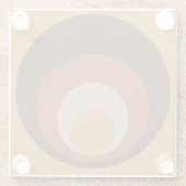 Dessous-de-verre En Verre Dessous de verre d'inspiration rétro (Dos)