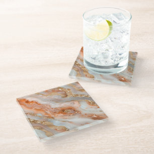 Dessous-de-verre En Verre Dessous de verre en agate