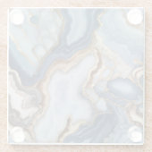 Dessous-de-verre En Verre Dessous de verre en marbre d'Agate (Dos)