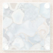 Dessous-de-verre En Verre Dessous de verre en marbre d'Agate (Dos)