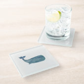 Dessous-de-verre En Verre Dessous de verre en pierre de marbre de baleine (Incliné)