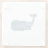 Dessous-de-verre En Verre Dessous de verre en pierre de marbre de baleine (Dos)