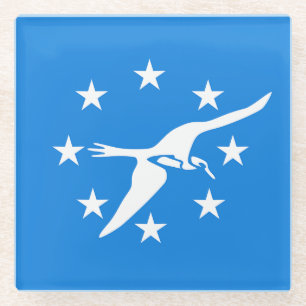 Dessous-de-verre En Verre Dessous de verre en verre avec drapeau de Corpus C