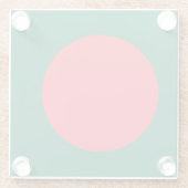 Dessous-de-verre En Verre Dessous de verre en verre avec drapeau du Banglade (Dos)