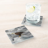 Dessous-de-verre En Verre Dessous de verre en verre Bald Eagle (Incliné)