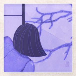 Dessous-de-verre En Verre Dessous de verre en verre classique japonais fille